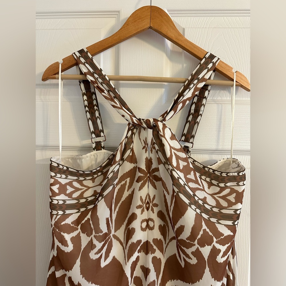 NWT Anthropologie Vineet Bahl Printed Halter Maxi Dress XL - Picture 7 of 16